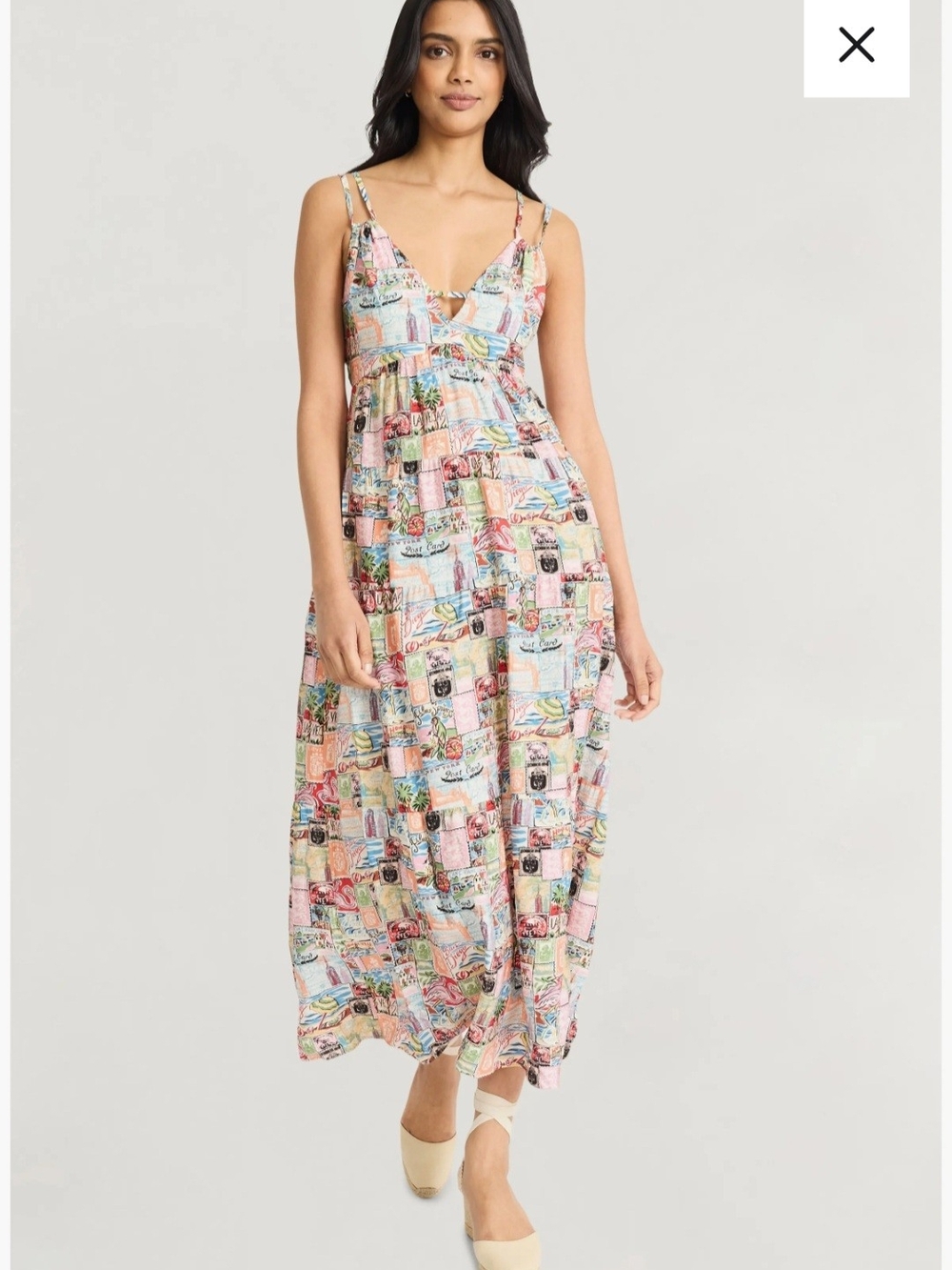 The Good Journey Postcard Maxi Dress